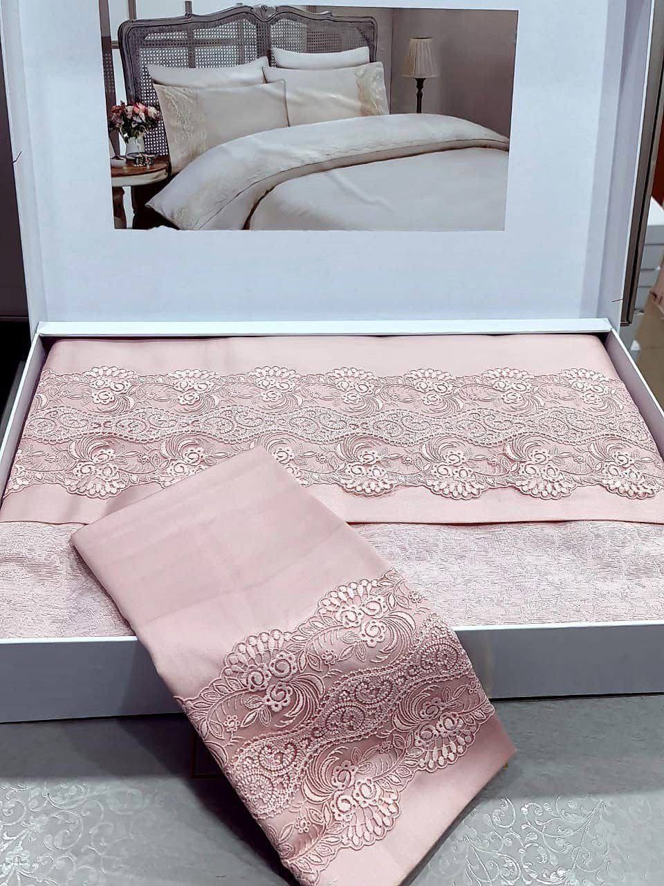 GELIN HOME 6-Piece Premium Bed Set with Guipure