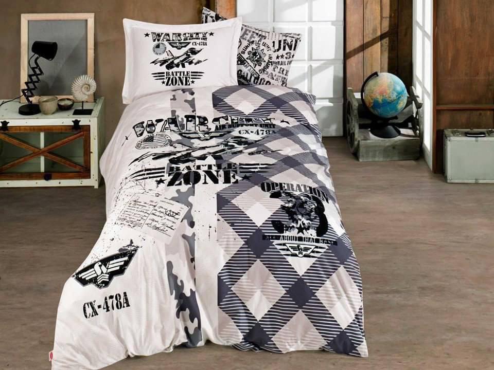 Hobby Kids 6-Piece Bedding Set – 100% Cotton – Made in Turkey