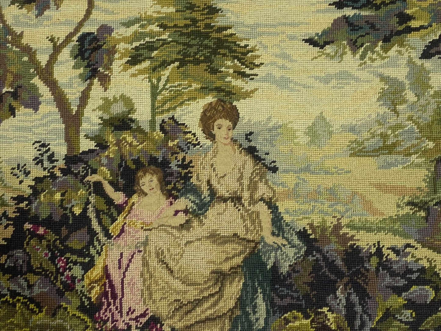 Original Antique French Aubusson Tapestry tableaux– 20th Century