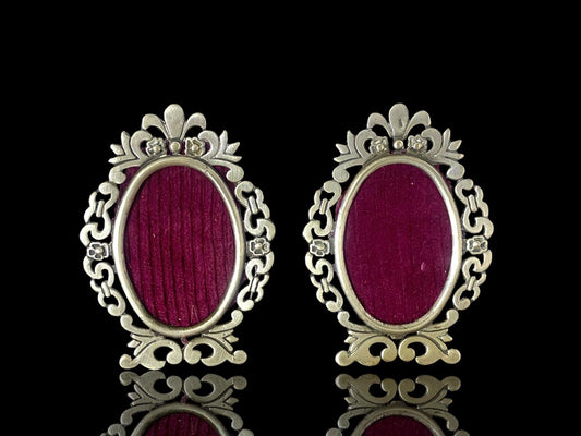 Set of 2 Antique Arabic Pure Silver Photo Frames – Hallmarked 800