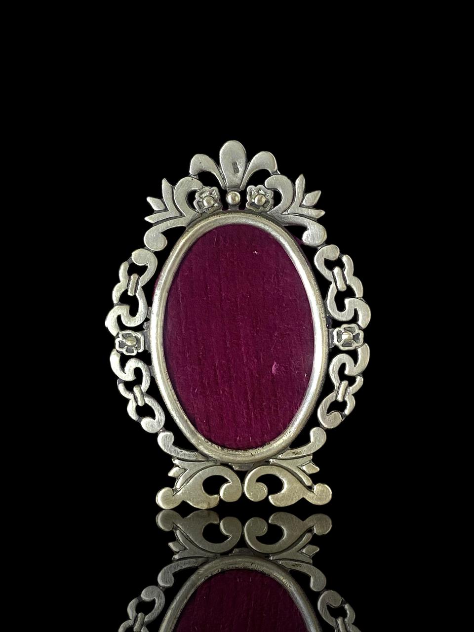 Set of 2 Antique Arabic Pure Silver Photo Frames – Hallmarked 800