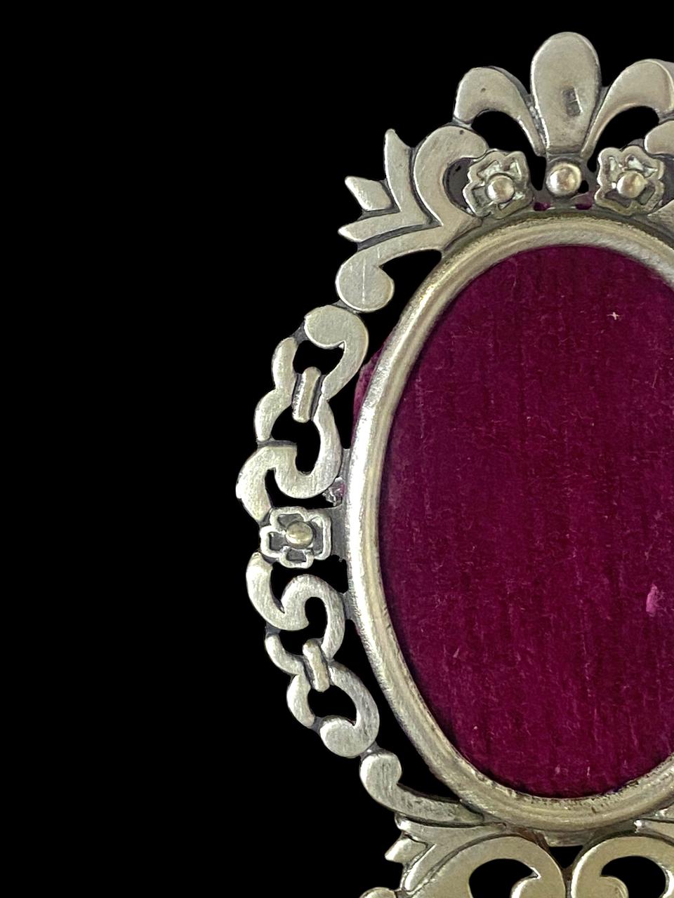 Set of 2 Antique Arabic Pure Silver Photo Frames – Hallmarked 800