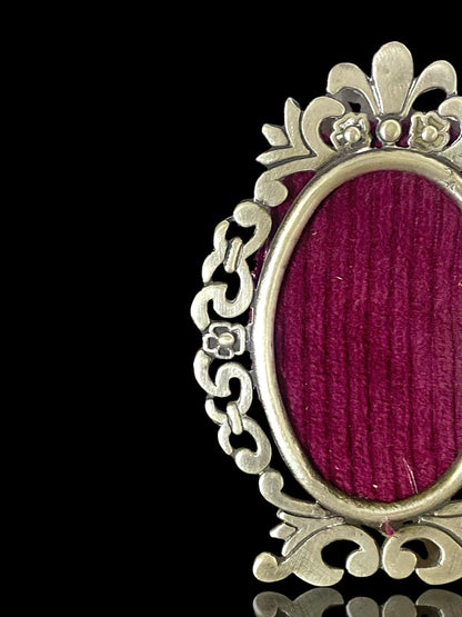 Set of 2 Antique Arabic Pure Silver Photo Frames – Hallmarked 800