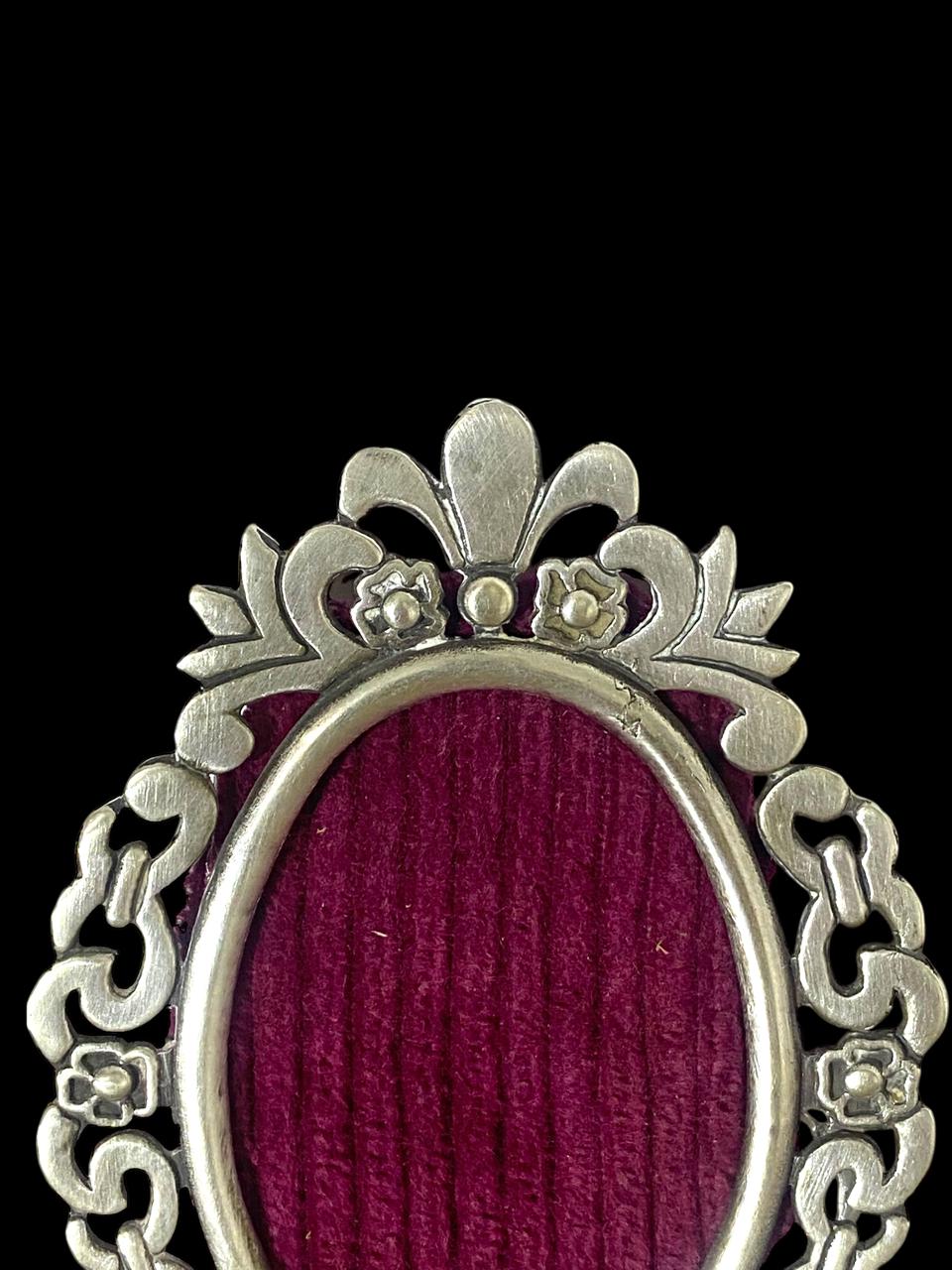 Set of 2 Antique Arabic Pure Silver Photo Frames – Hallmarked 800