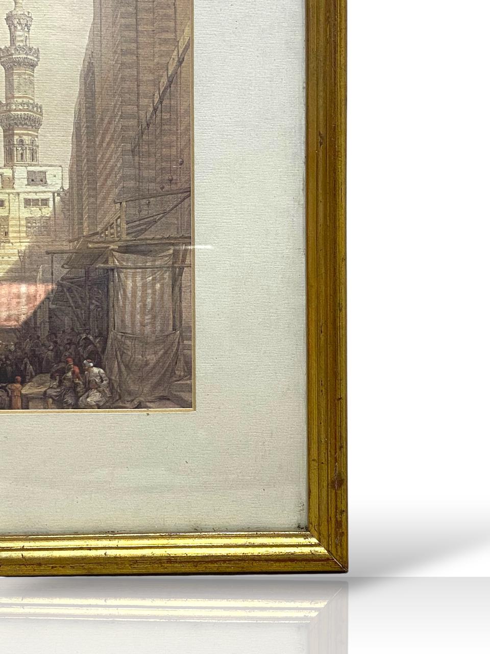 David Roberts – Offset Lithograph of a Minaret tableaux