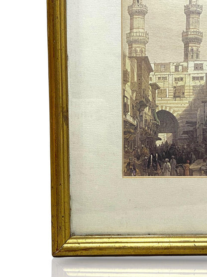 David Roberts – Offset Lithograph of a Minaret tableaux
