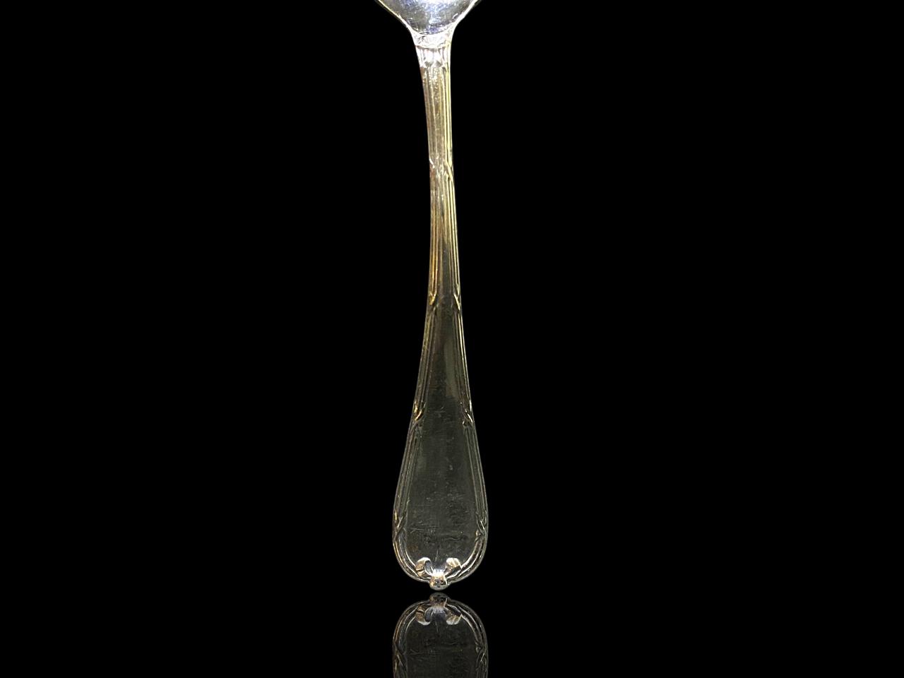 Set of 6 Original Christofle Spoons – Silver-Plated Cloisonné Work