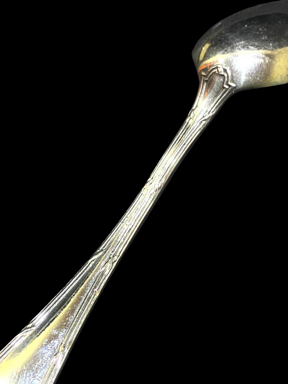 Set of 6 Original Christofle Spoons – Silver-Plated Cloisonné Work