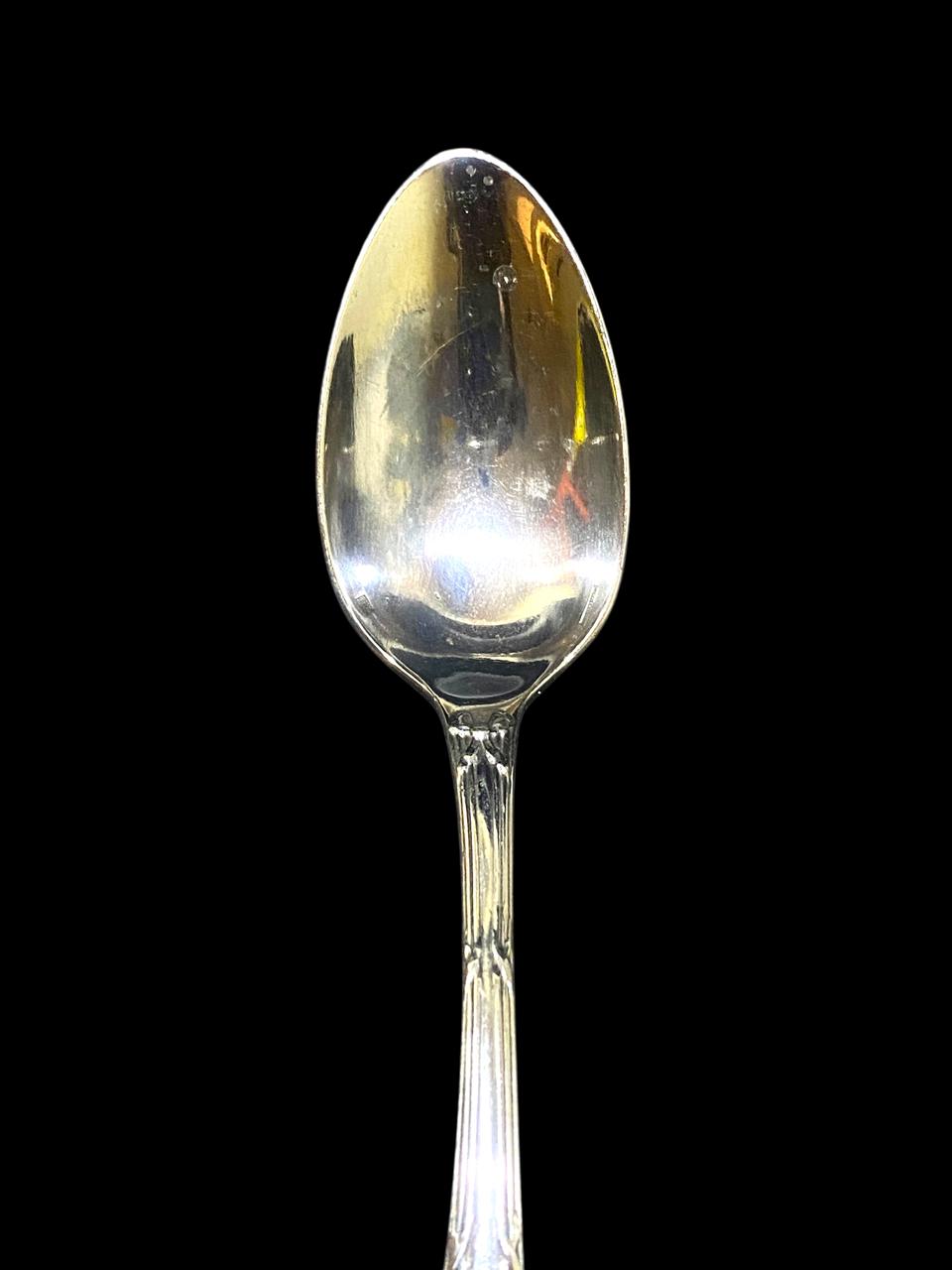 Set of 6 Original Christofle Spoons – Silver-Plated Cloisonné Work