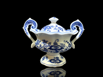 Blue Danube Japanese Lidded Sugar Bowl – Hand-Painted Export Piece
