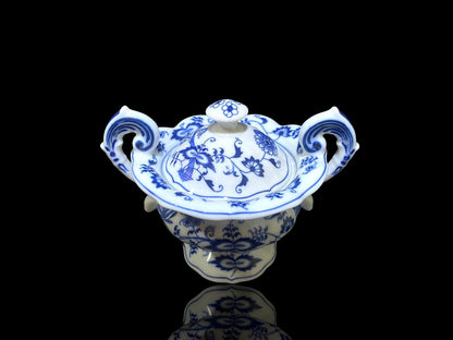 Blue Danube Japanese Lidded Sugar Bowl – Hand-Painted Export Piece