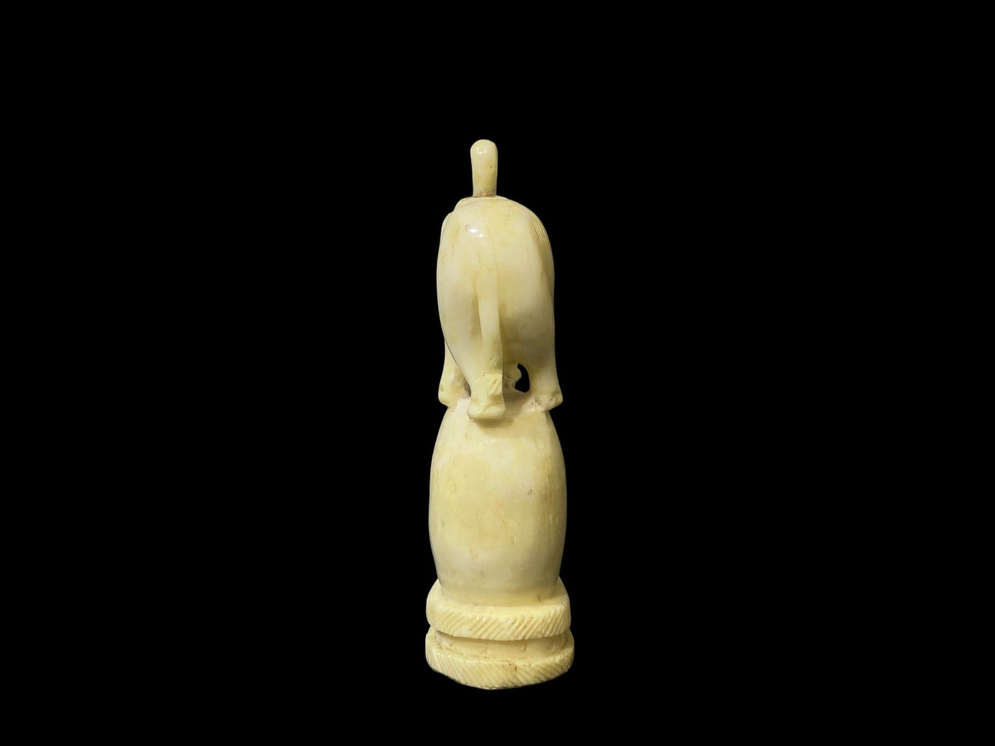 Authentic Antique French Natural Ivory Statue – Fully Hand-Carved with Fine Details