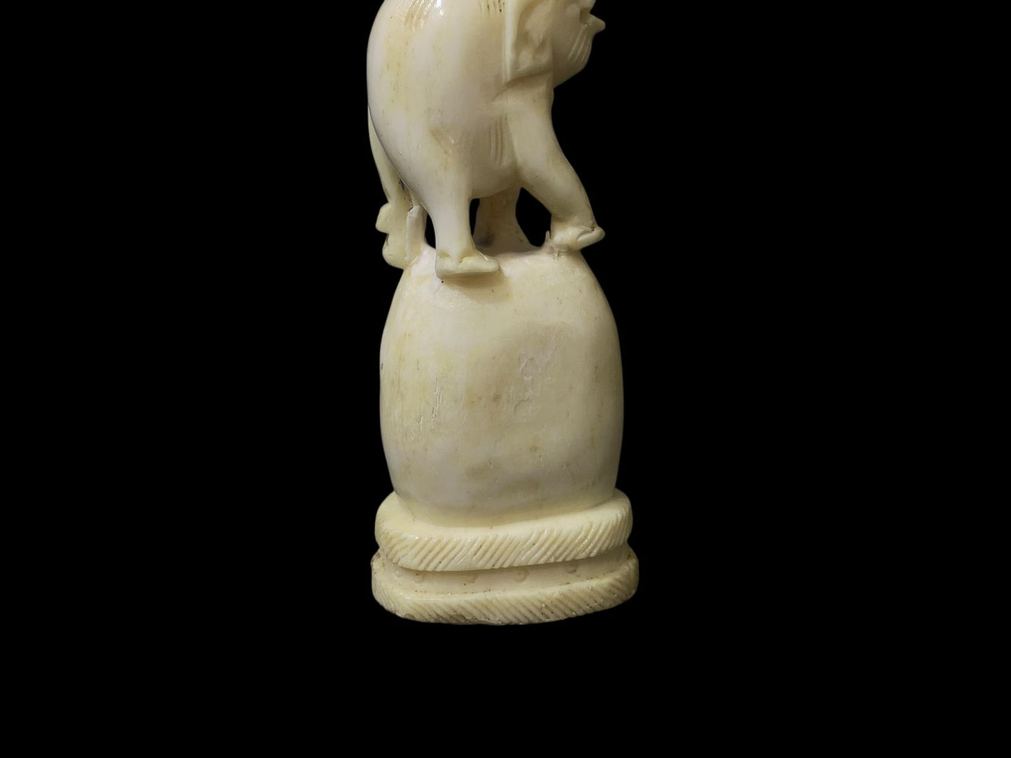 Authentic Antique French Natural Ivory Statue – Fully Hand-Carved with Fine Details