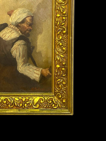 Authentic Arabic Oil Painting – Signed Artwork