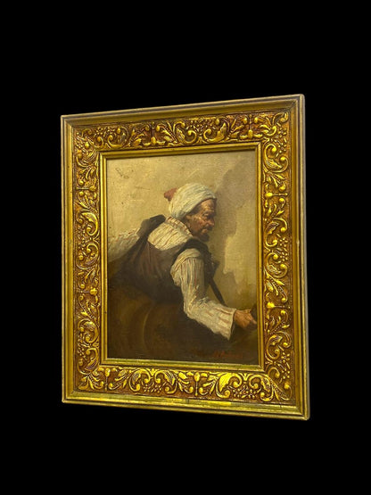 Authentic Arabic Oil Painting – Signed Artwork