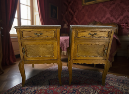 Set of 2 vintage German side tables