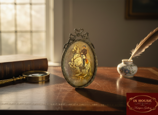 French Miniature with Bronze Frame