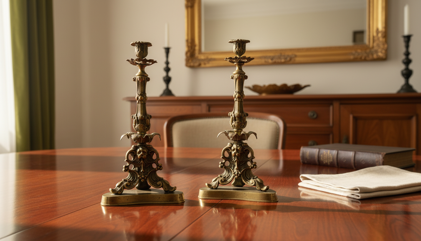 19th C. French Bronze Candelabras