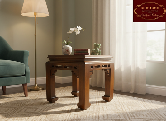 Original Chinese Chinoiserie Side Table – 19th Century